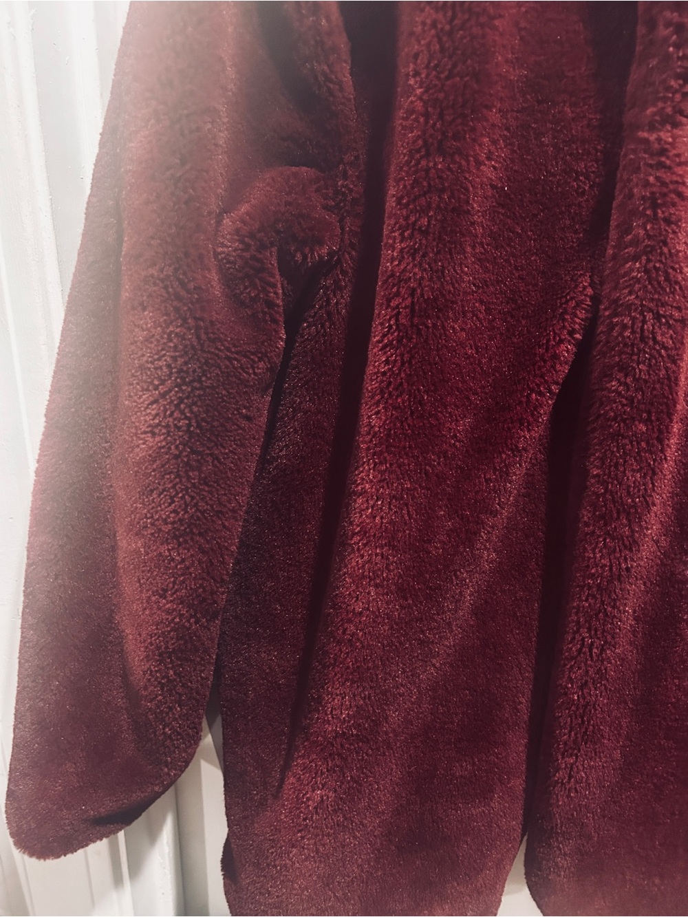 Signature Studio Wine Faux Fur Teddy Jacket - Picture 5 of 10
